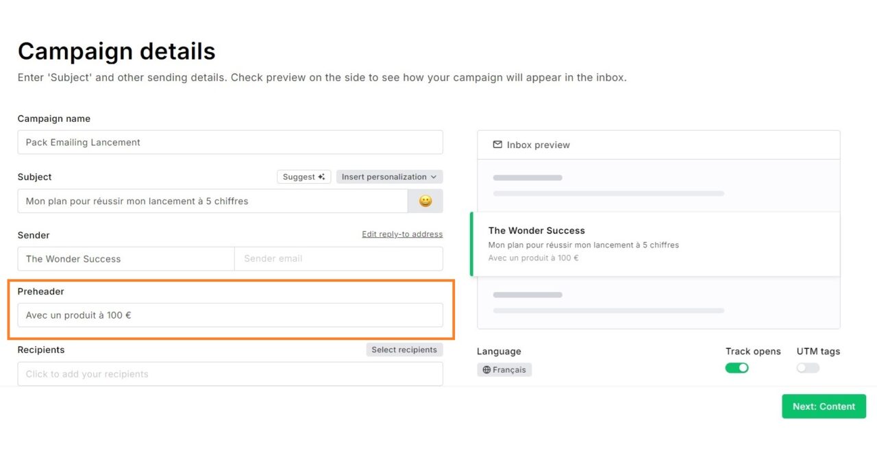 Pré-header d’e-mail : le guide complet - The Wonder Success